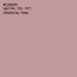 #C2999D - Oriental Pink Color Image